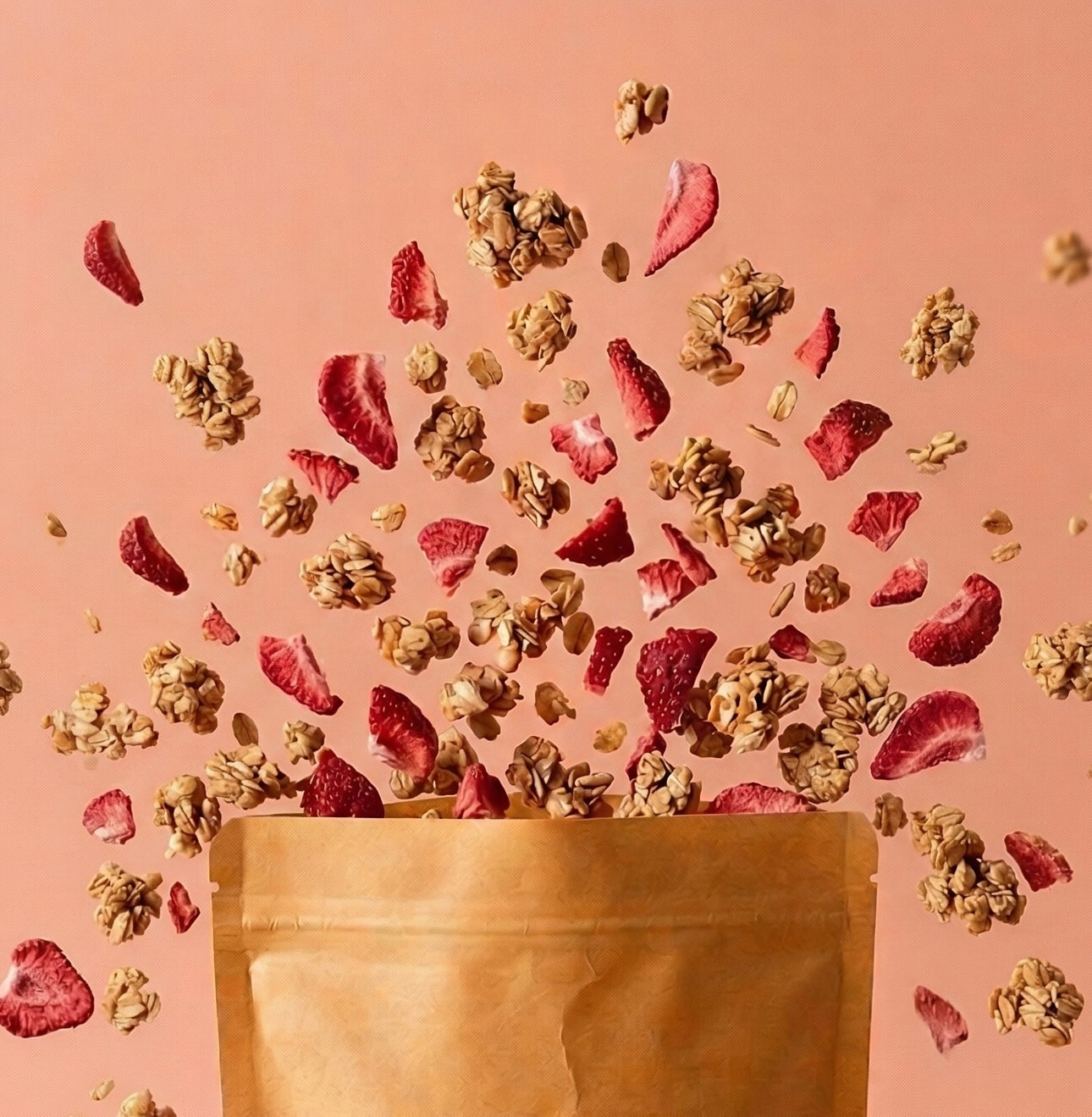Granola fraise vanille - légèreté