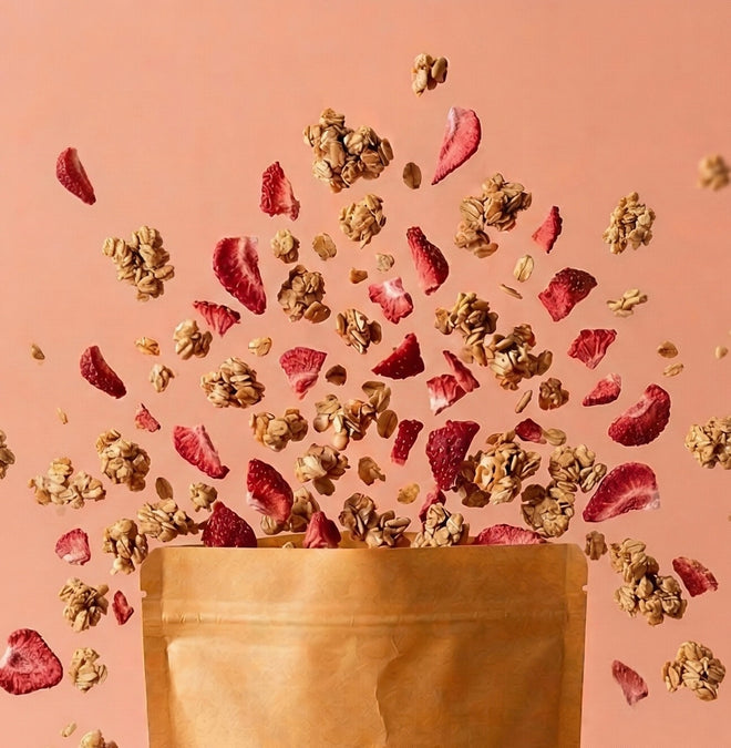 Granola fraise vanille - légèreté