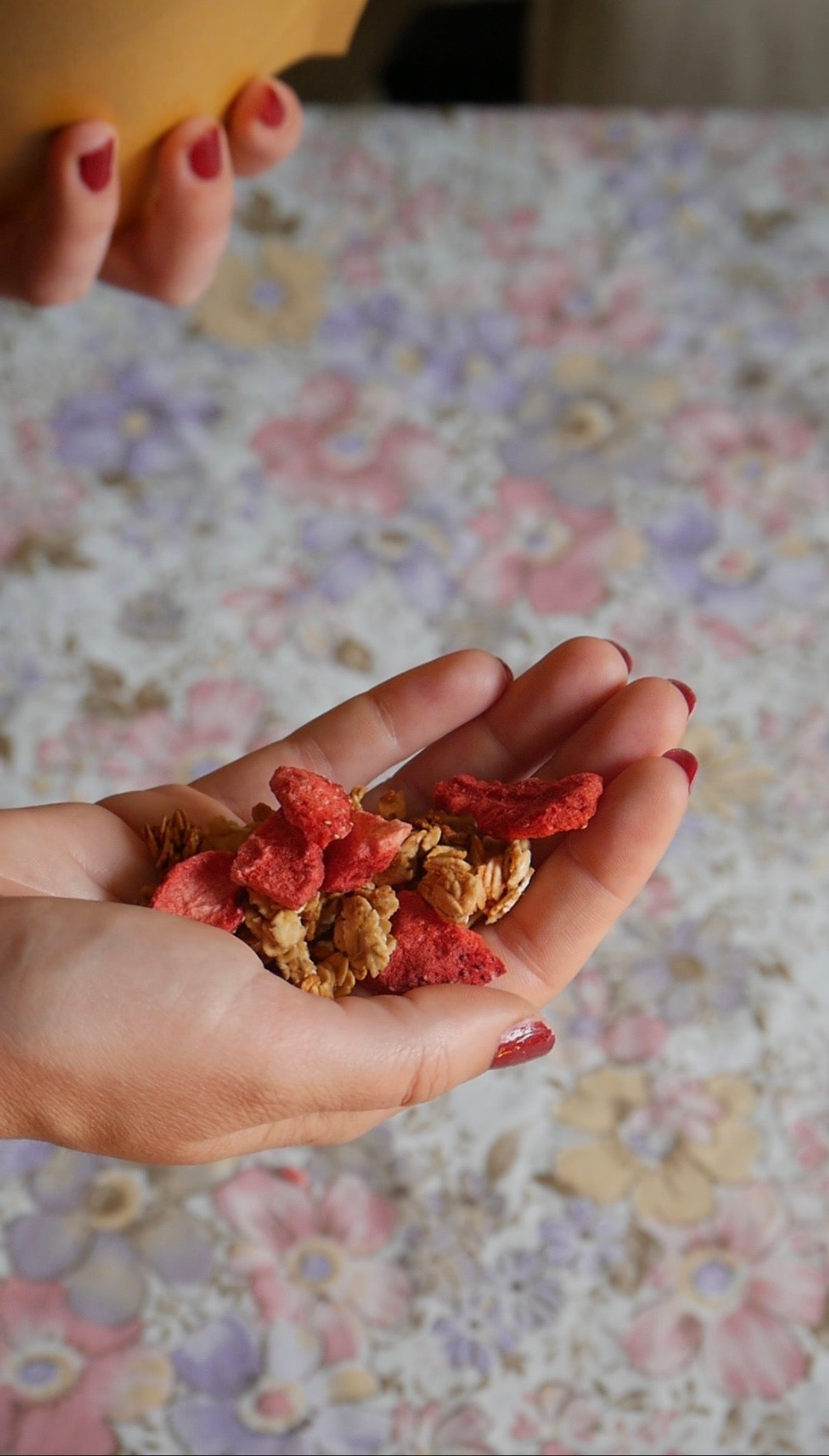 Granola fraise vanille - légèreté
